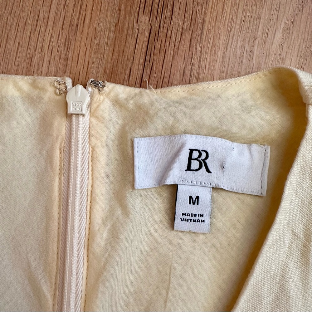 Banana Republic Yellow Sleeveless V-Neck Mini Dress - Picture 8 of 16